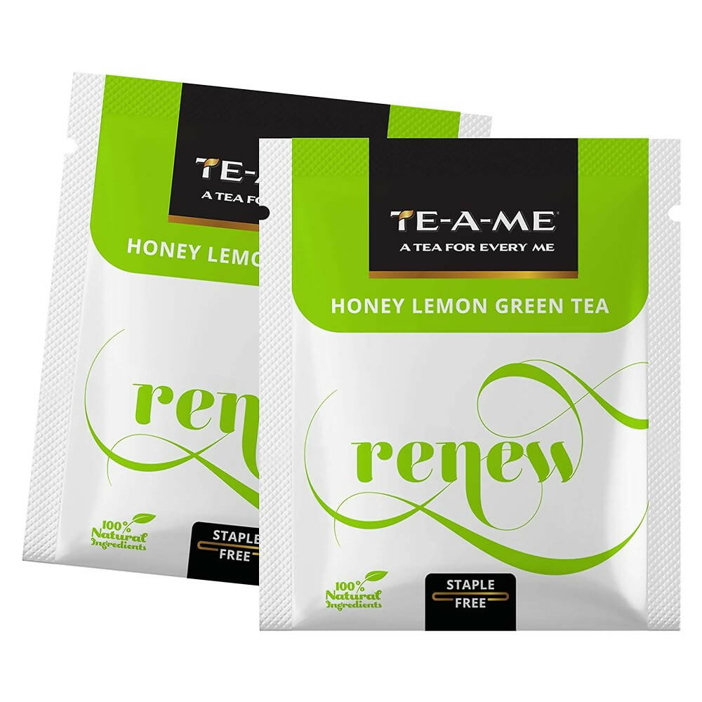 TE-A-ME Renew Honey Lemon Green Tea Bags | Grocsy