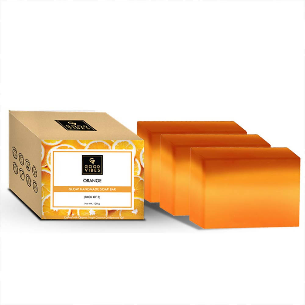 Good Vibes Orange Glow Handmade Soap Bar | Grocsy
