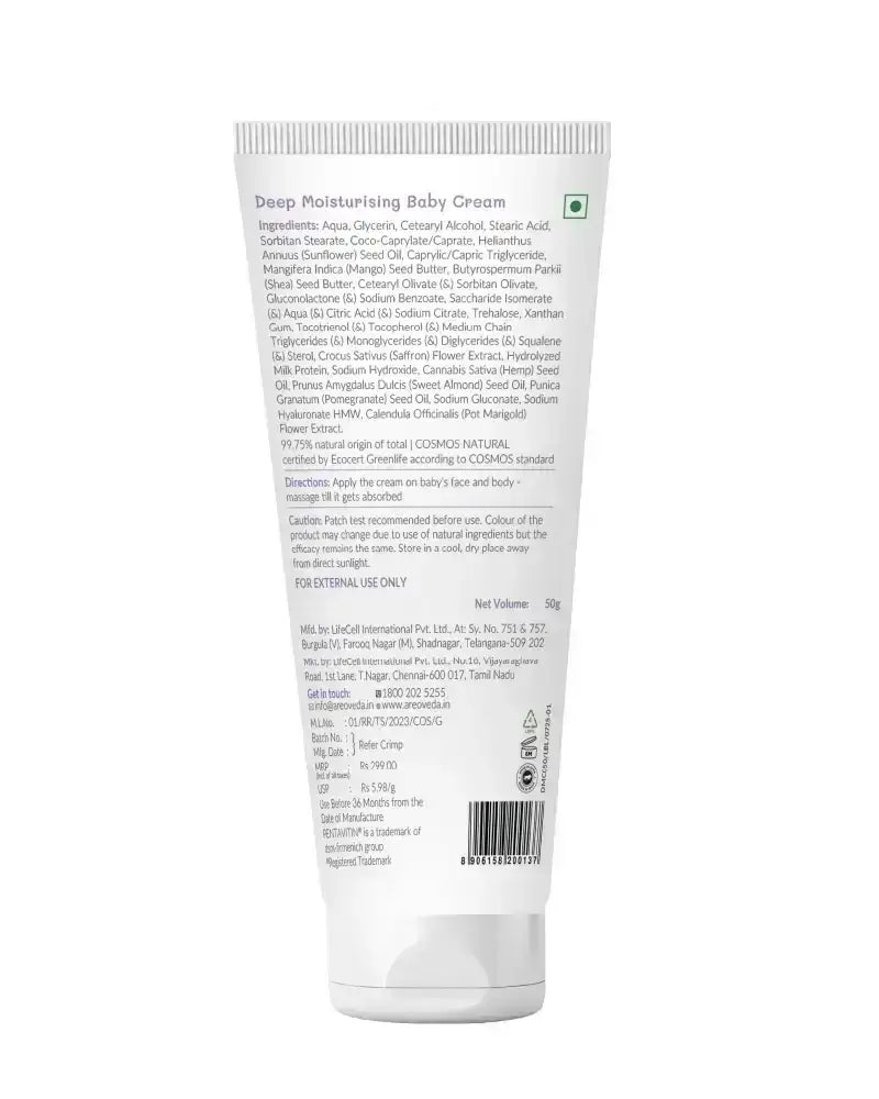 AreoVeda Deep Moisturising Baby Cream | Grocsy