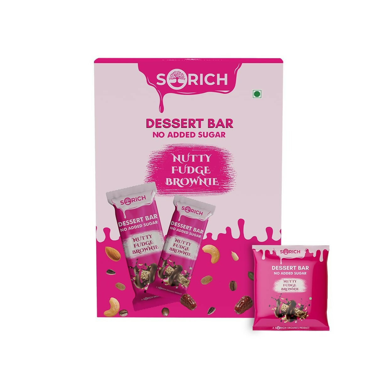 Sorich Organics Dessert Protein Mini Bars Nutty Fudge Brownie | Grocsy