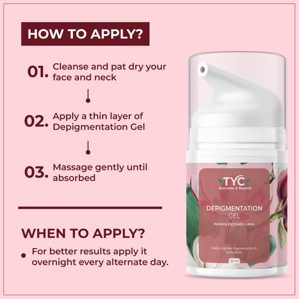 TYC Depigmentation Gel with 4% AHA For Men and Women | Grocsy