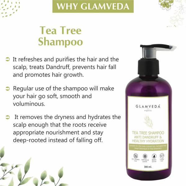 Glamveda Tea Tree Shampoo | Grocsy