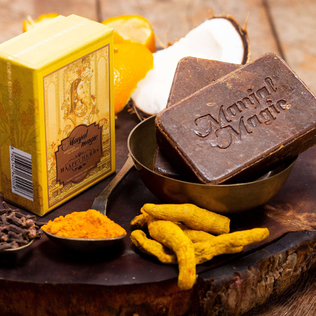 Haappyherbs Manjal Magic Luxury Soap Bar - Family Pack | Grocsy