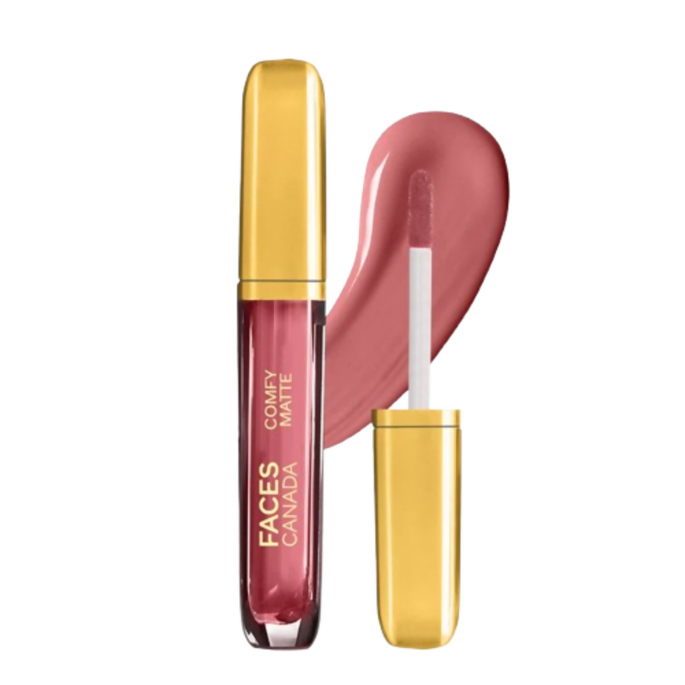 Faces Canada Comfy Matte Liquid Lipstick - Roses For You 26 | Grocsy