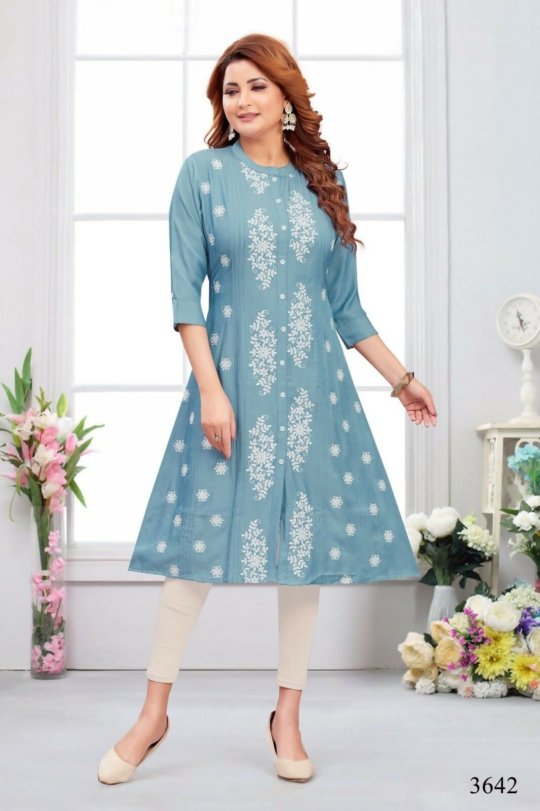Joban Fashion Heavy Muslin Denim Color Tunic | Grocsy
