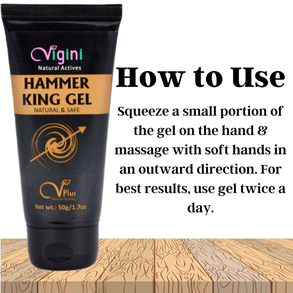 Vigini Natural Actives Hammer King Gel for Men | Grocsy
