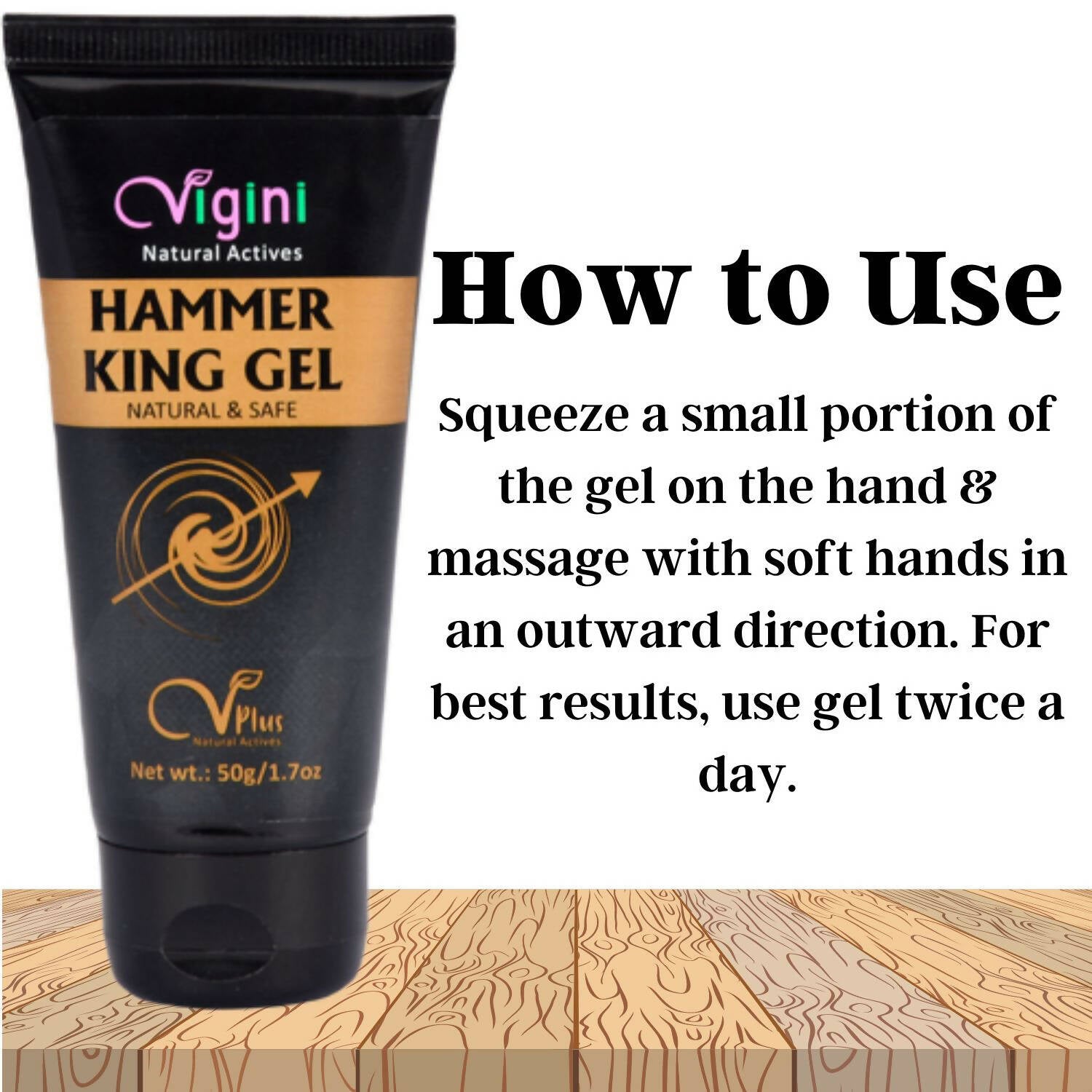 Vigini Natural Actives Hammer King Gel for Men | Grocsy