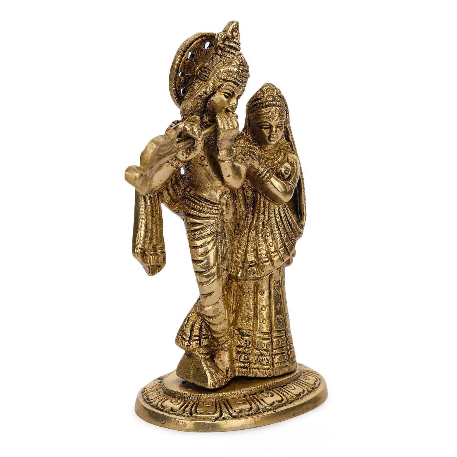 Devlok Kanha Playing Flute With Radha | Grocsy