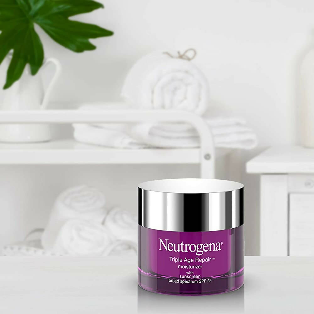 Neutrogena Triple Age Repair Anti Wrinkle Daily Facial Moisturizer With Spf 25 | Grocsy