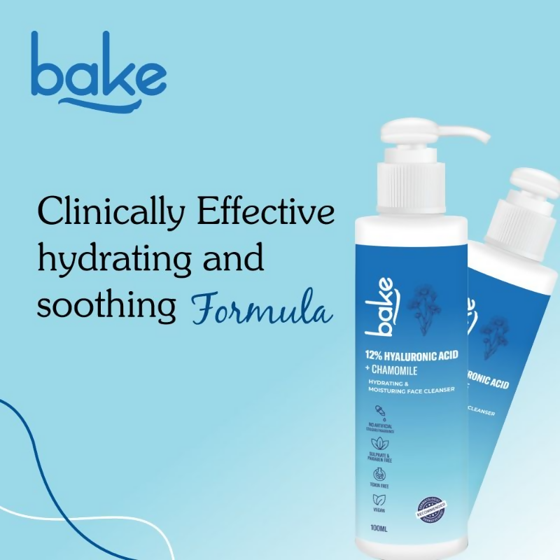 Bake 12% Hyaluronic Acid Face Cleanser | Grocsy