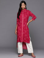 Ahalyaa Women's Traditional wear Kurta - Red | Grocsy