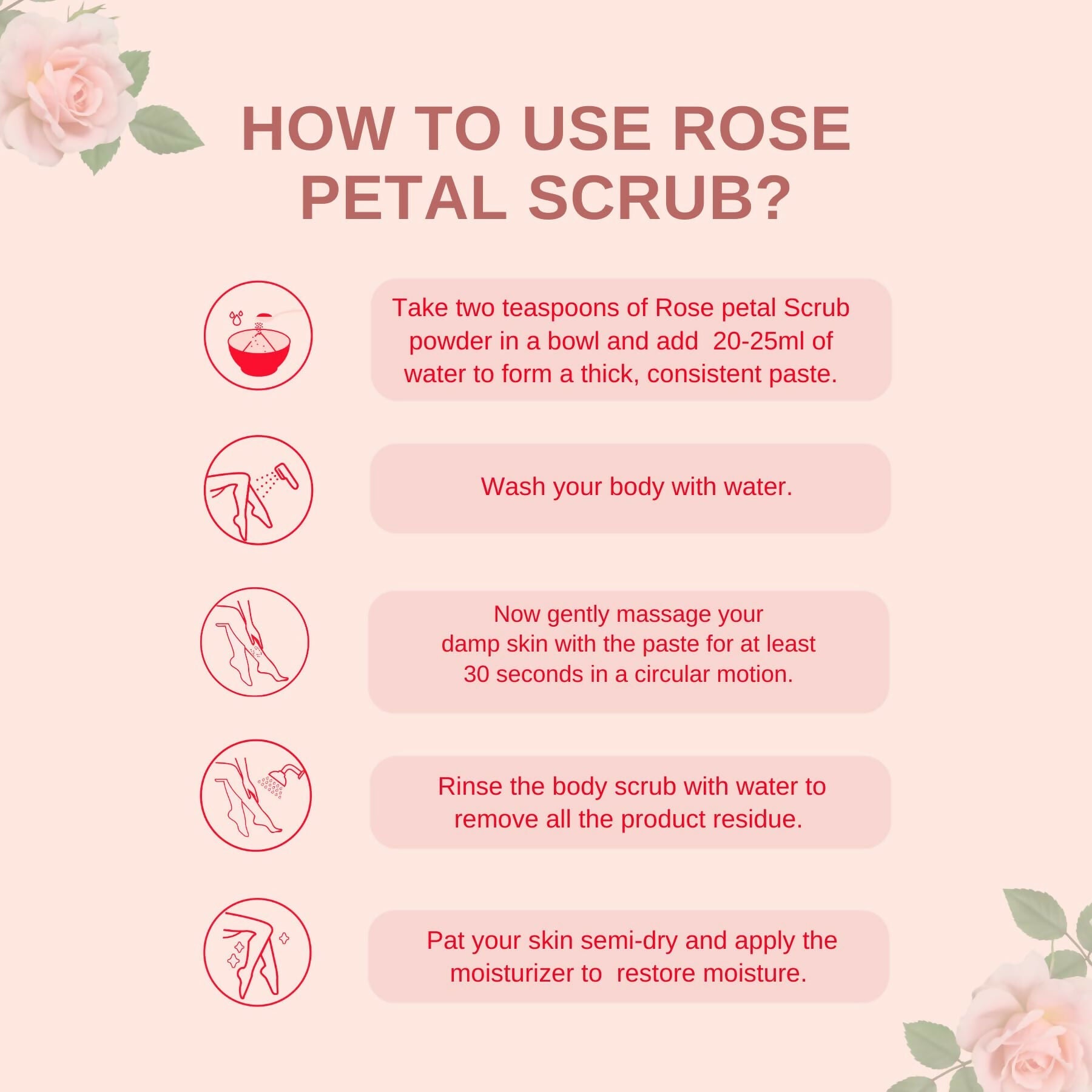 Kimayra Natural Rose Petal Face & Body Scrub For Brightening Skin, Help in Reduce Fine Lines, Wrinkles & Blemishes | Grocsy