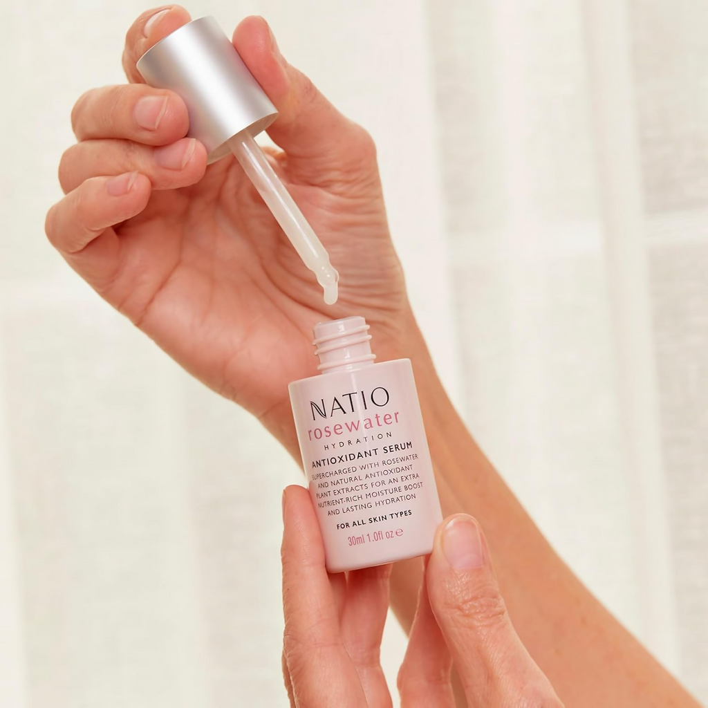 Natio Rosewater Antioxidant Serum | Grocsy