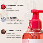 mcaffeine Brightening Raspberry Rush Body Wash For Brighter Glowing Skin | Grocsy