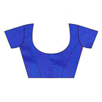 Vamika Royal Blue Cotton Silk Weaving Saree (Binita Royal Blue) | Grocsy