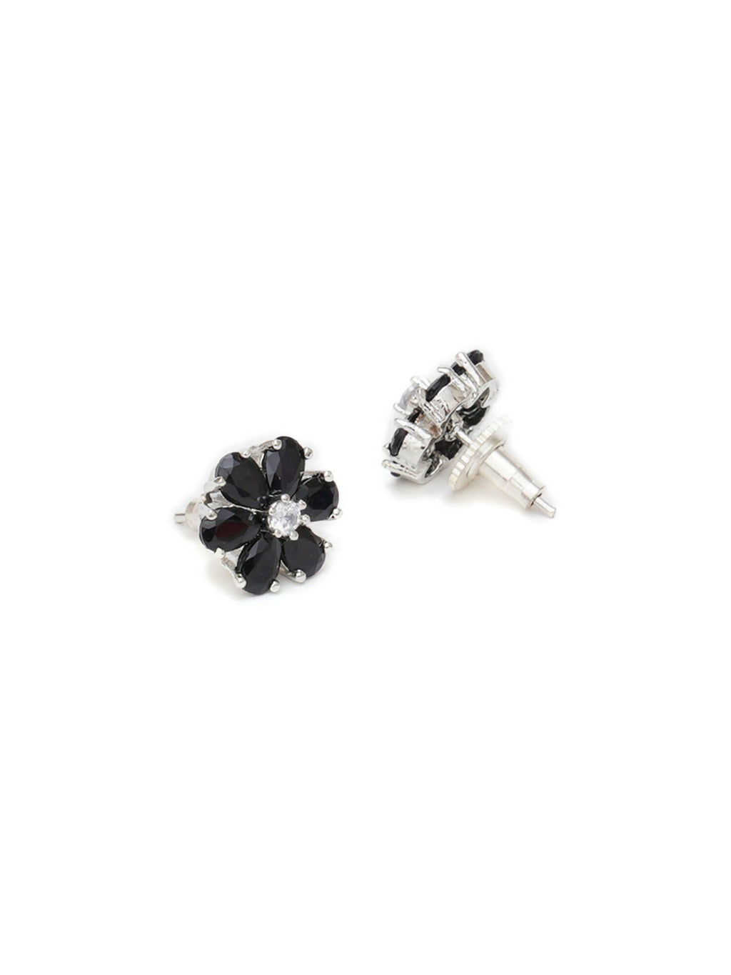 stone stud (Black and white) - Ruby Raang | Grocsy