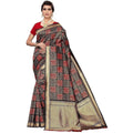 Vamika Banarasi Jaquard Black Weaving Saree (Banarasi 20) | Grocsy