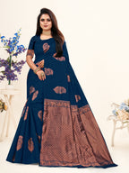 Vedant Vastram Litchi Silk Designer Banarasi Saree - Morpich Morpich | Grocsy