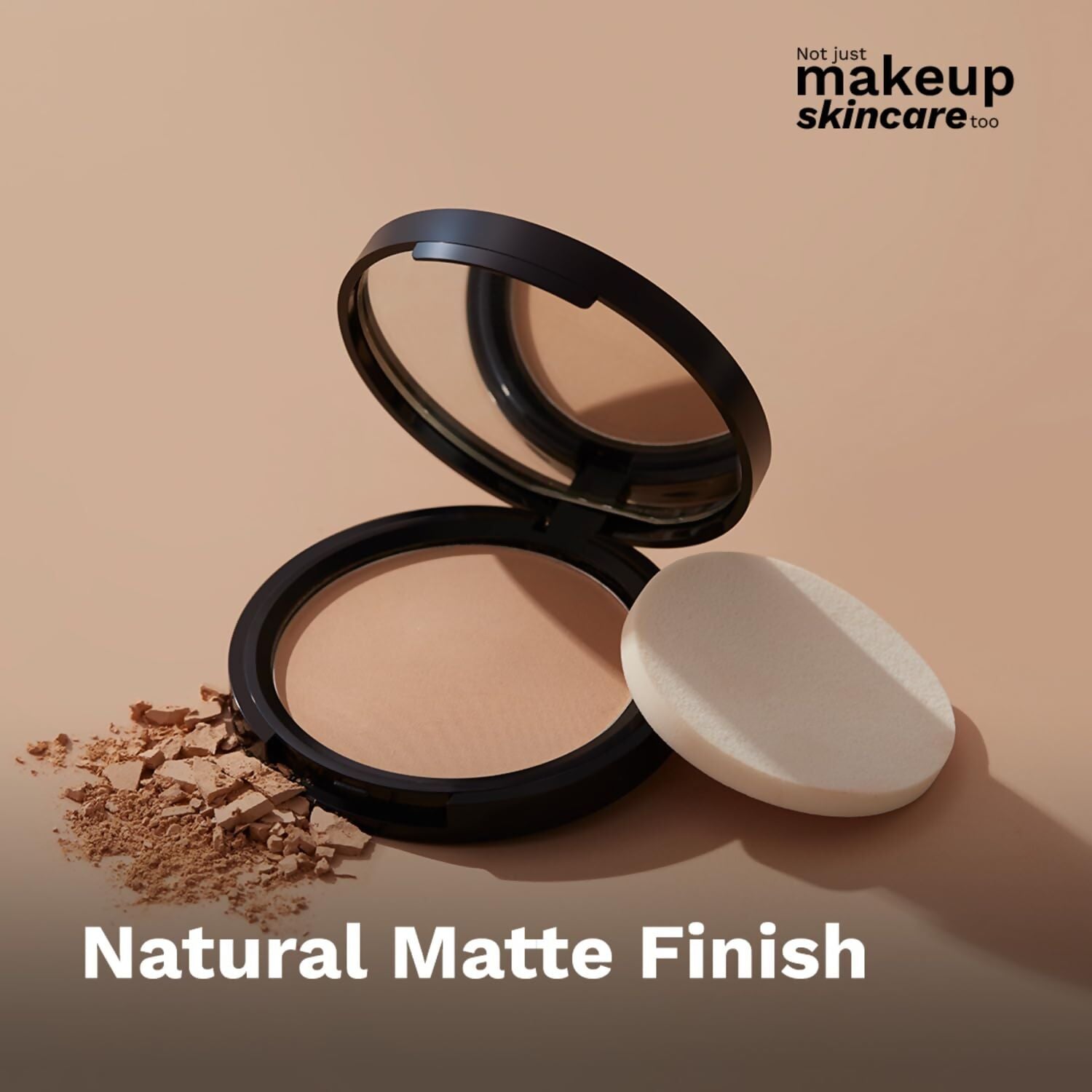 Pilgrim Classic Nude Matte Finish Compact Powder Absorbs Oil, Conceals & Gives Radiant Skin | Grocsy