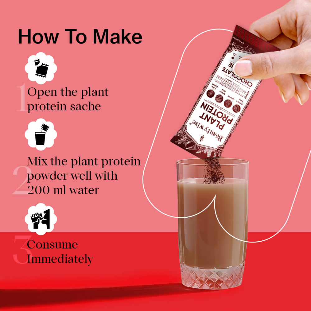 Beautywise Plant Protein Powder - Chocolate Ganache | Grocsy