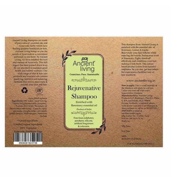 Ancient Living Rejuvenative Shampoo | Grocsy