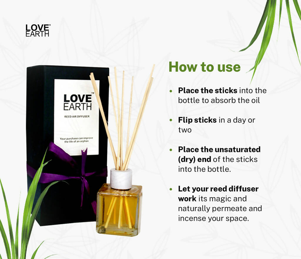 Love Earth Reed Diffuser- Lemongrass | Grocsy