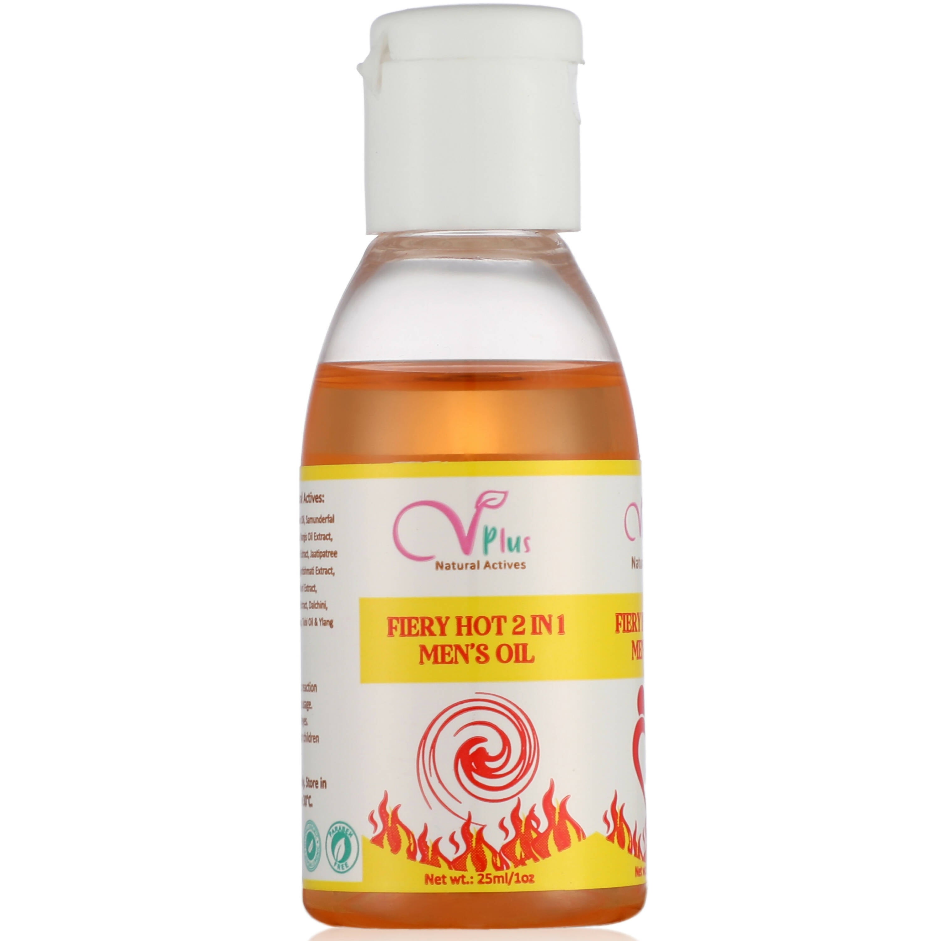 Vigini Plus Natural Actives Fiery Hot Men's Performance Lubricant Delay Oil | Grocsy