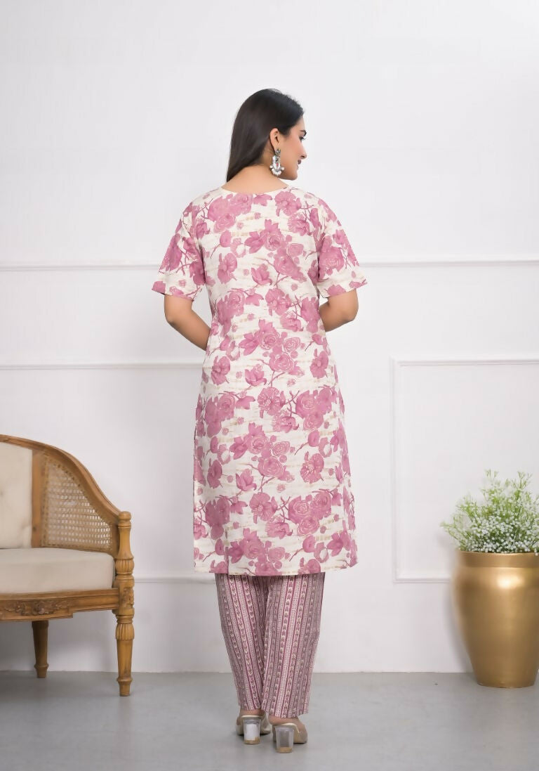 Festive Wear Ethnic Pink chanderi Stitched Suit - Anbazaar | Grocsy