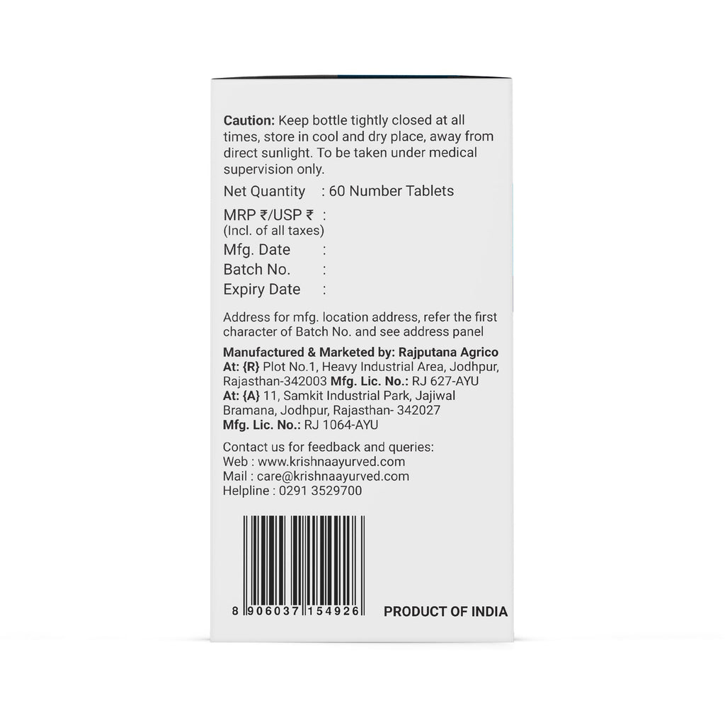 Krishna'S Herbal & Ayurveda Diabic Care Tablets | Grocsy