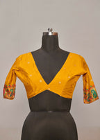 Joban Fashion Faux Chiffon Light Weight SareeMusturd Colored With Zari Border Saree | Grocsy