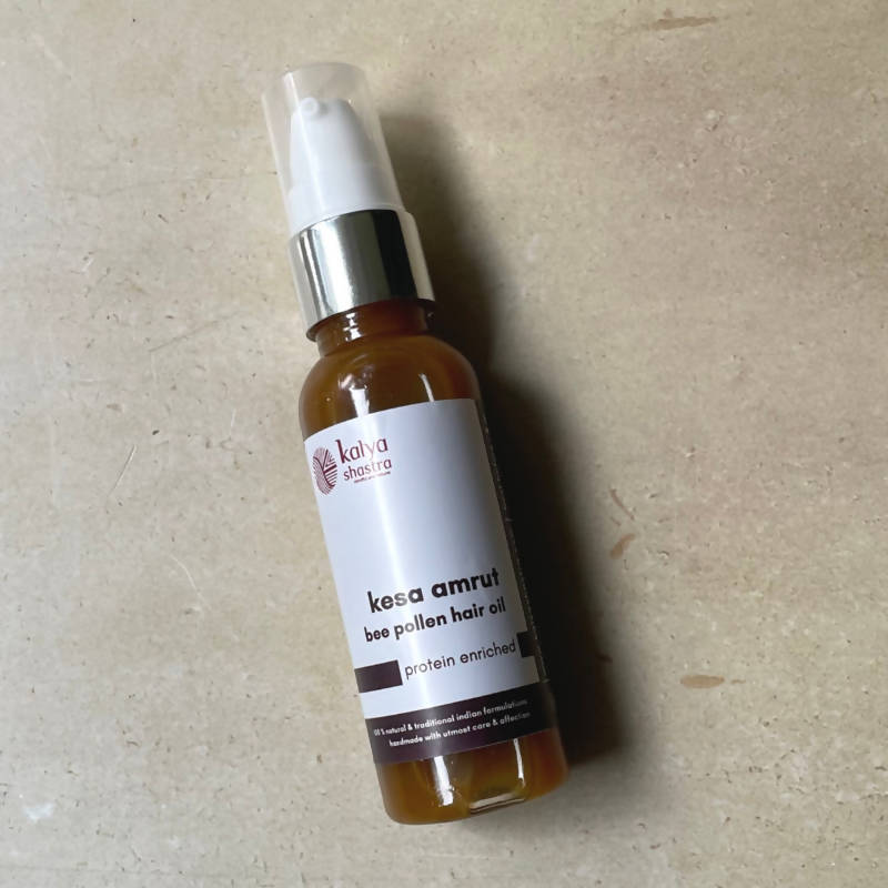 Kalya Shastra Kesa Amrut- Bee Pollen Hair Oil | Grocsy