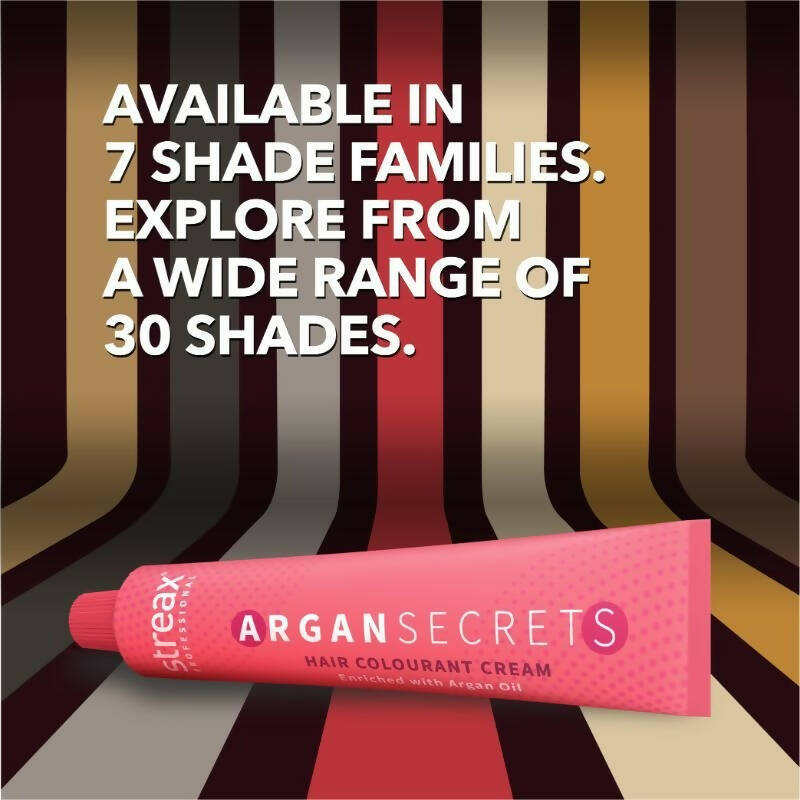 Streax Professional Argan Secrets Hair Colourant Cream - Flame Red 0.6 | Grocsy