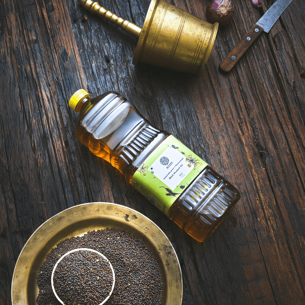 Asavi Cold Pressed Black Mustard Oil | Grocsy