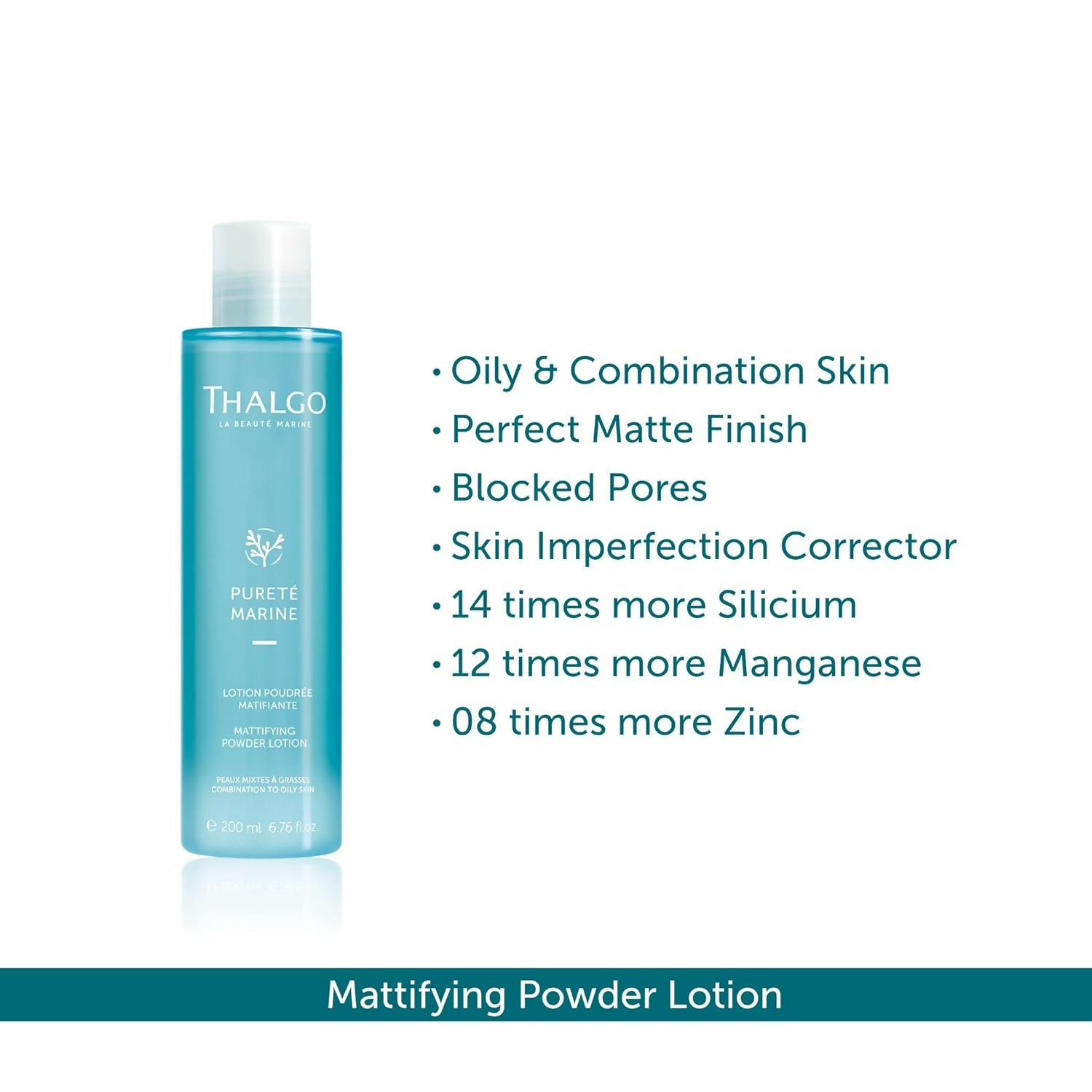 Thalgo Mattifying Powder Lotion - Ultimate Toner For Oily Skin | Grocsy