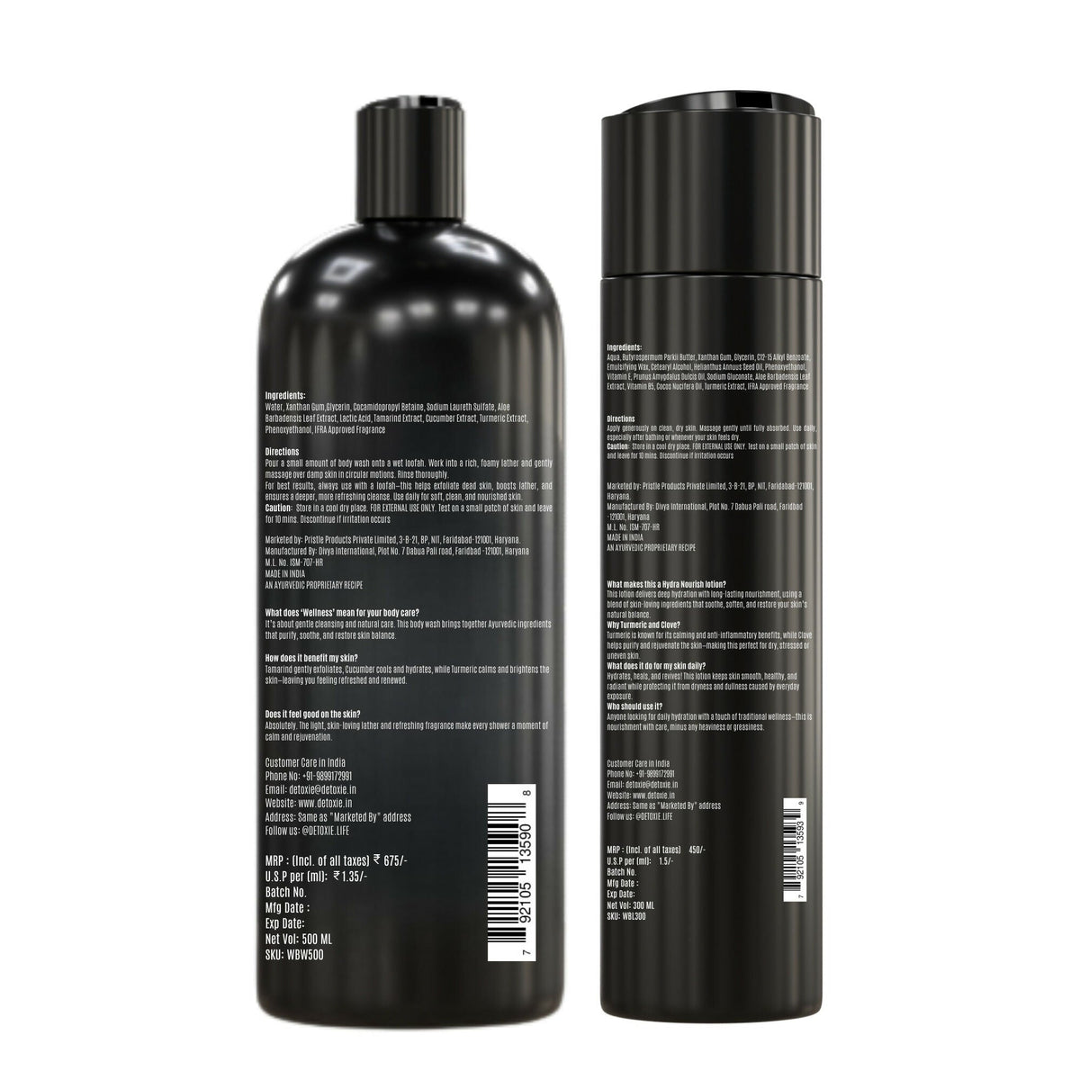 Detoxie Body Wash & Body Lotion Combo - Wellness | Grocsy