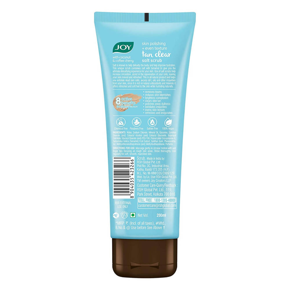 Joy Skin Polishing + Even Texture Tan Clear Salt Scrub | Grocsy