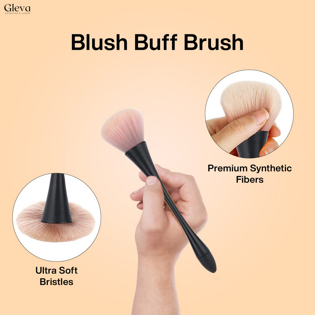 Gleva Ultimate Blend Makeup Brush Black Pink | Grocsy