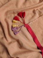 Suta Beige Solid Mul Cotton Saree | Grocsy