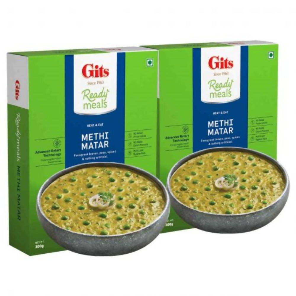 Gits Ready Meals Heat & Eat Methi Matar | Grocsy
