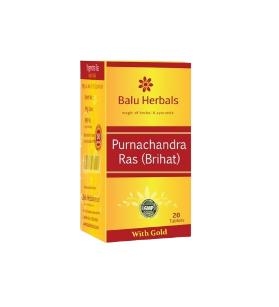 Balu Herbals Purnachandra Ras Gold Tablets | Grocsy