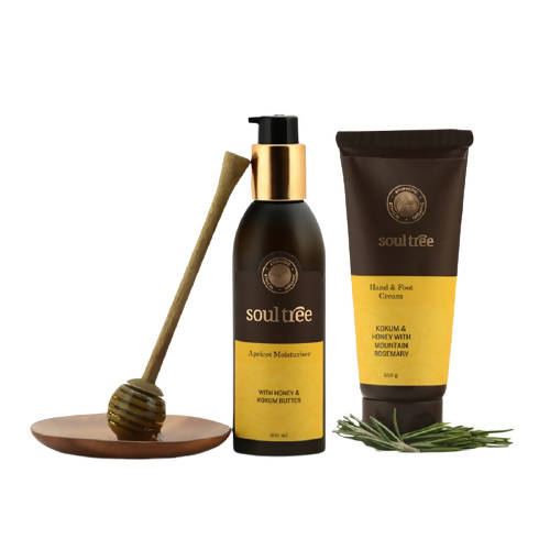 Soultree Hand And Foot Cream & Apricot Moisturiser Set | Grocsy