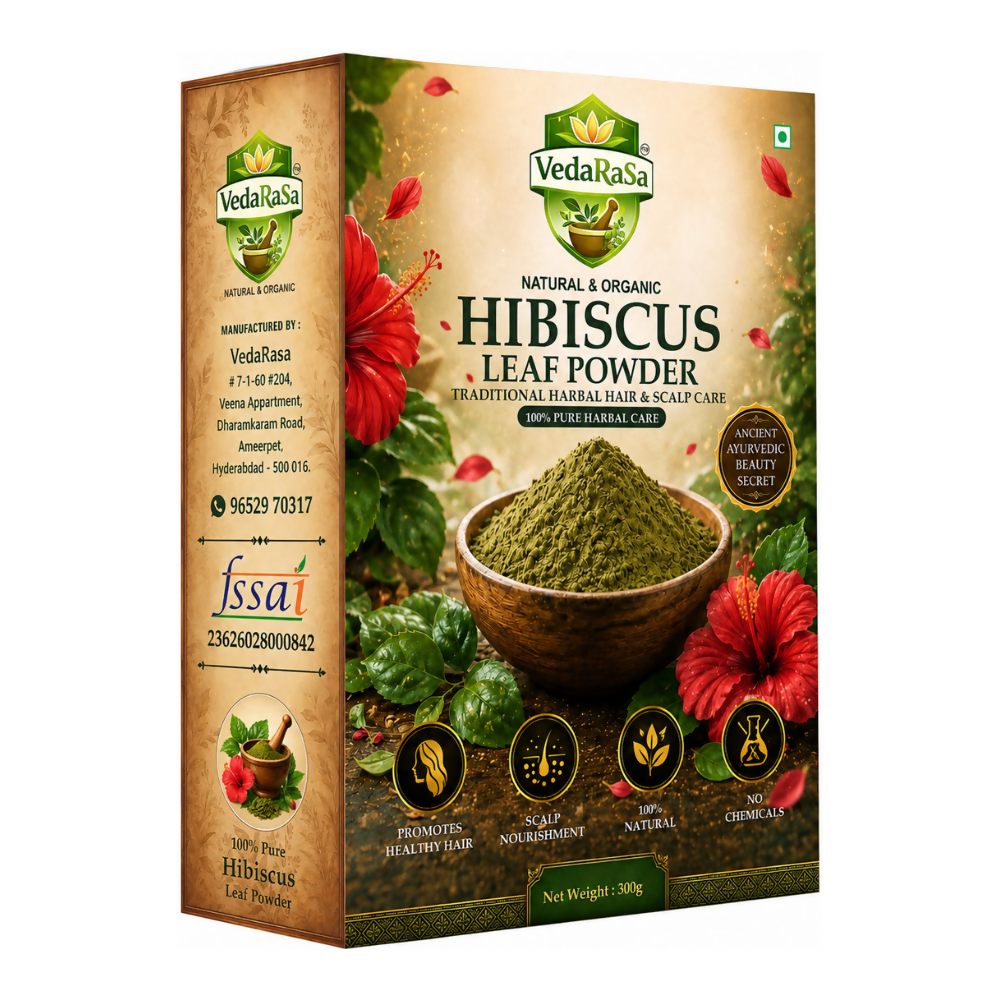 VedaRasa Dried Hibiscus Leaf Powder | Grocsy