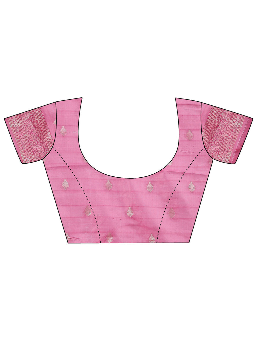 Shree Shyam Fashion Sajni Pink Linen Cotton Saree | Grocsy