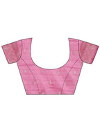 Shree Shyam Fashion Sajni Pink Linen Cotton Saree | Grocsy