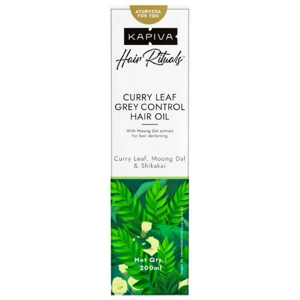 Kapiva Ayurveda Hair Rituals Curry Leaf Anti Grey Hair Oil | Grocsy