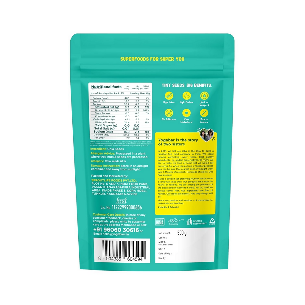 Yoga Bar Chia Seeds | Grocsy