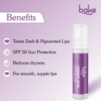 Bake 2% Kojic Acid Lavender Lip Balm Oil SPF 50 PA+++ | Grocsy