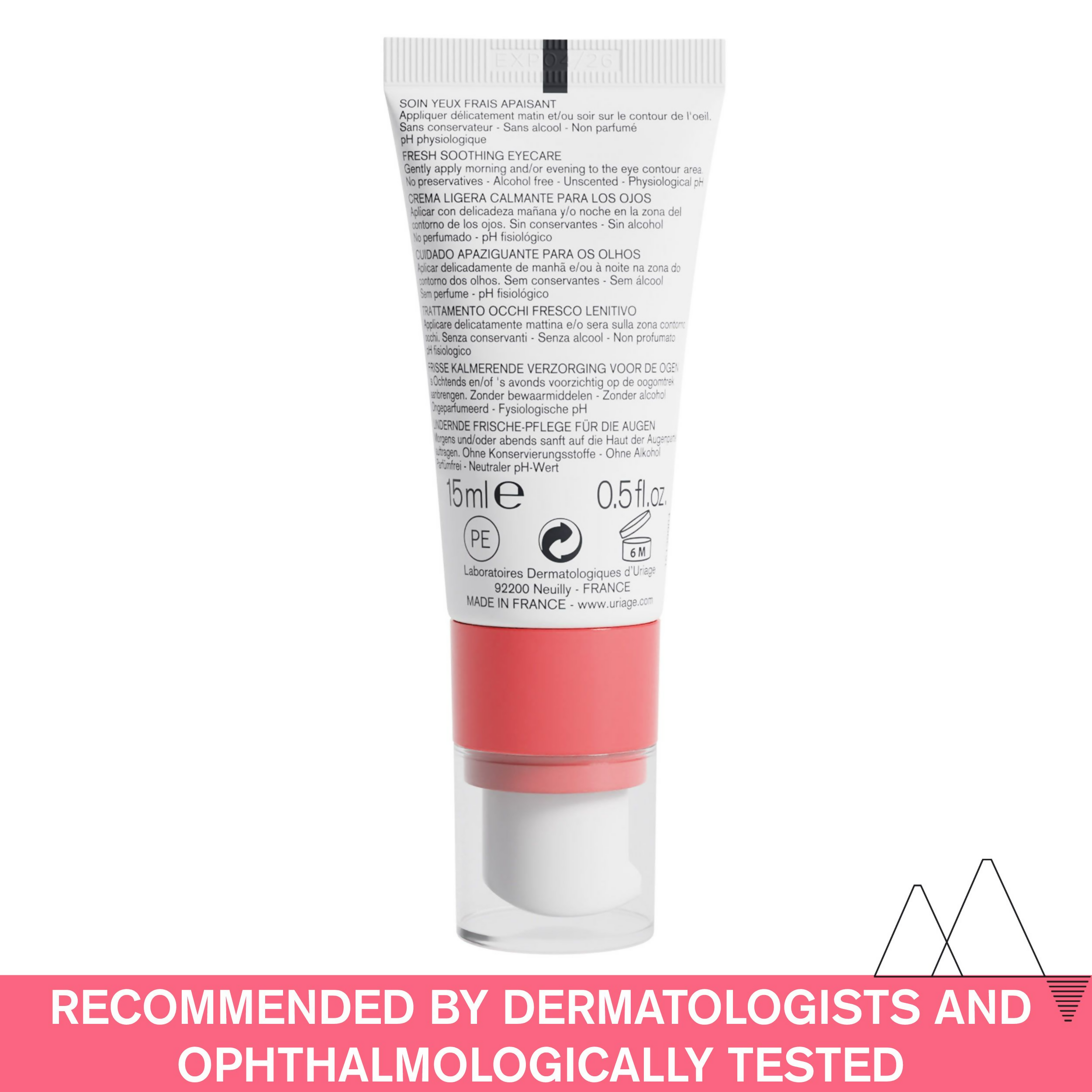 Uriage Tolederm Fresh Soothing Eyecare | Grocsy
