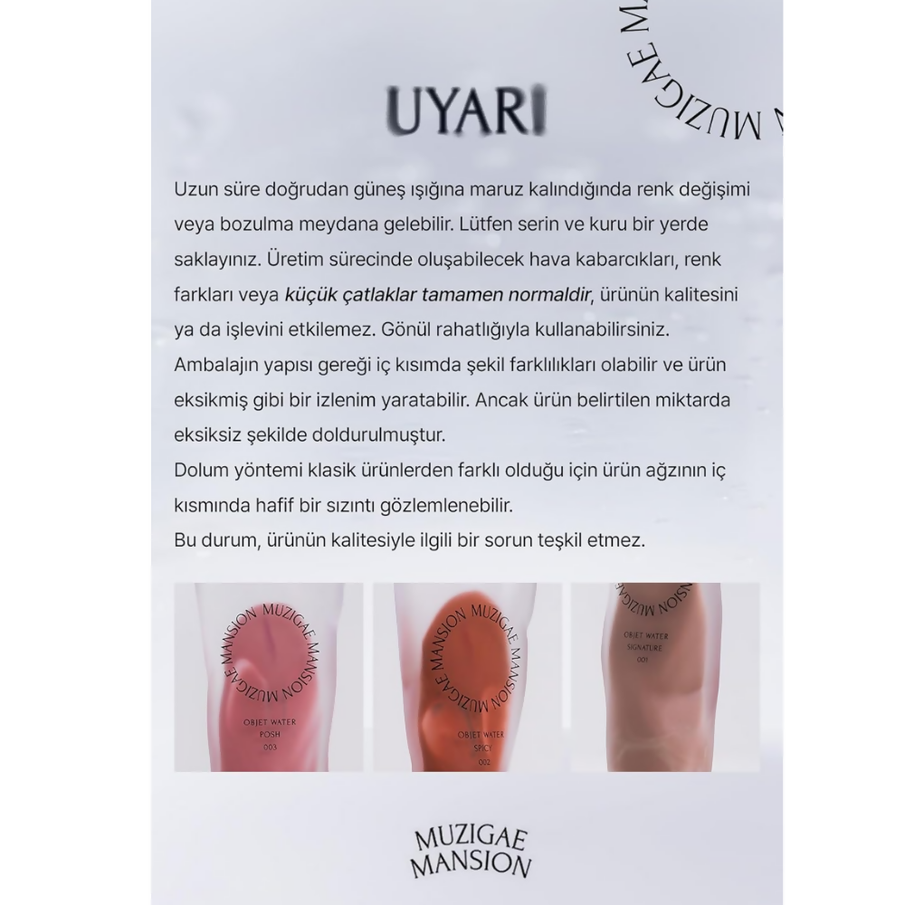 MUZIGAE MANSION Objet Water - 005 Diva | Grocsy