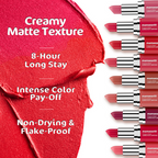 Mamaearth Creamy Matte Long Stay Lipstick - Tulip Magenta | Grocsy